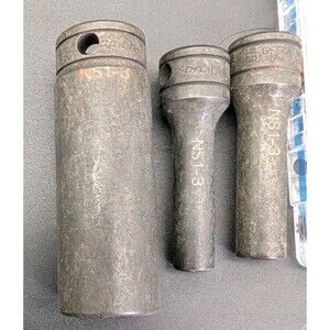Vintage Snap On Socket Lot Of 3x Sockets 1/4, 5/16,  11/16
